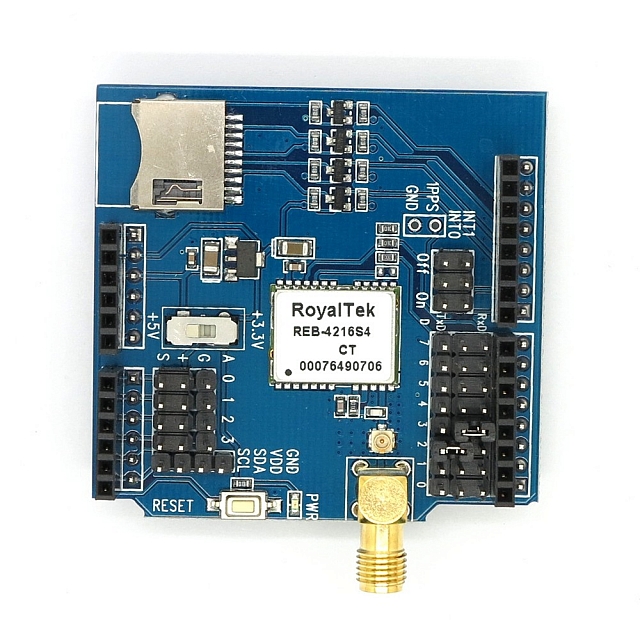 ITEAD RoyalTek REB-4216/REB-5216 Arduino GPS Shield - Click Image to Close